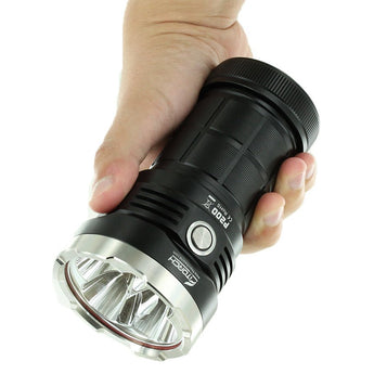 Fitorch P200 USB-C Rechargeable LED Search Light - 14000 Lumens - Includes 1 x 3.6V 24000mAh 46800 - Black or White