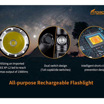 Fitorch P20C - CREE XP-L2 LED, Dual Switch Design