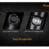 Fitorch P20C USB-C Rechargeable LED Flashlight - 1500 Lumens - CREE XP-L2 - Includes 1 x 18650