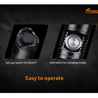 Fitorch P20C USB-C Rechargeable LED Flashlight - 1500 Lumens - CREE XP-L2 - Includes 1 x 18650