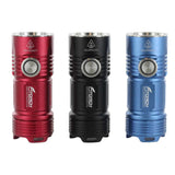 BUNDLE: 3 x Fitorch P25 Little Fatty LED Flashlight - 4 x CREE XP-G3 - 3000 Lumens - 3 x 26350 - 1 x Red, 1 x Blue and 1 x Black
