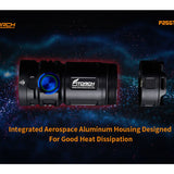 BUNDLE: Fitorch P25GT LED Flashlight - 4 x CREE XP-G3 -3000 Lumens - Uses 1 x 26350 (included), Includes 1 x ET25 Extender Tube and 1 x C500 26650