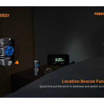 BUNDLE: Fitorch P25GT LED Flashlight - 4 x CREE XP-G3 -3000 Lumens - Uses 1 x 26350 (included), Includes 1 x ET25 Extender Tube and 1 x C500 26650