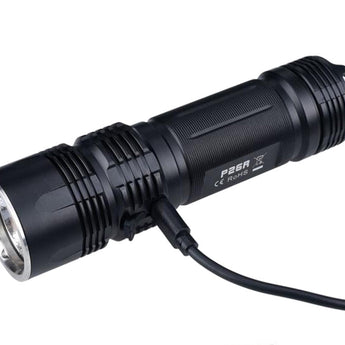 Fitorch P26R - USB Charge Cord Plugged In