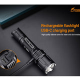 Fitorch P30C USB-C Rechargeable LED Flashlight - 1600 Lumens - CREE XP-L2 - Includes 1 x 18650