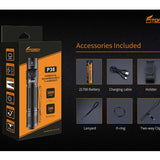 Fitorch P36 USB-C Rechargeable LED Flashlight - Luminus SFT-70 - 3000 Lumens - Includes 1 x 21700