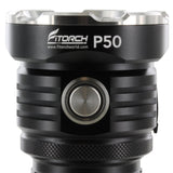 Fitorch P50 Little Monster USB-C Rechargeable LED Searchlight - 10000 Lumens - Includes 1 x 32650 - Black or White