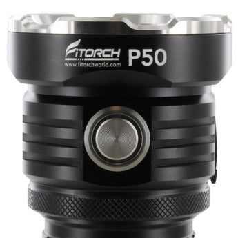 Fitorch P50 Little Monster USB-C Rechargeable LED Searchlight - 10000 Lumens - Includes 1 x 32650 - Black or White