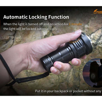 Fitorch P50 Little Monster USB-C Rechargeable LED Searchlight - 10000 Lumens - Includes 1 x 32650 - Black or White