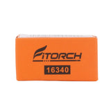 Fitorch RC650 16340 650mAh 3.7V Protected Lithium Ion (Li-ion) Button Top Battery with Built-In Micro USB Charge Port