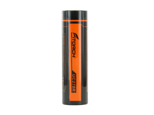 Fitorch UC270R 21700 5000mAh 3.7V High-Drain Lithium Ion (Li-ion) Flat Top Battery with Built-in USB-C Charging Port