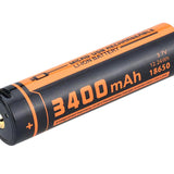 Fitorch UC34R 18650 3400mAh 3.7V Protected Lithium Ion (Li-ion) Button Top Battery