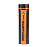 Fitorch UC34R 18650 3400mAh 3.7V Protected Lithium Ion (Li-ion) Button Top Battery
