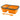 Ultimate Survival Technologies FlexWare Mess Kit 1.0 - Silicone - 2-Compartment Collapsible Food Tray with Fork/Spoon Lid Combo - Orange (20-02732)
