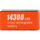 Folomov 14300 520mAh 3.7V Lithium Ion (Li-ion) Button Top Battery with Micro-USB Charging Port