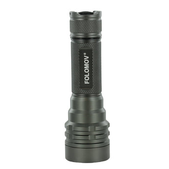 Folomov 18650L LED Flashlight - LUMINUS SST-40 - 1600 Lumens - Includes 1 x 18650 with Built-in Micro USB Charge Port
