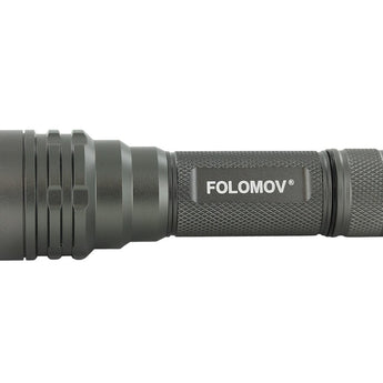 Folomov 18650L LED Flashlight - LUMINUS SST-40 - 1600 Lumens - Includes 1 x 18650 with Built-in Micro USB Charge Port