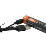 Folomov 18650L LED Flashlight - LUMINUS SST-40 - 1600 Lumens - Includes 1 x 18650 with Built-in Micro USB Charge Port