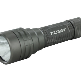 Folomov 18650L LED Flashlight - LUMINUS SST-40 - 1600 Lumens - Includes 1 x 18650 with Built-in Micro USB Charge Port