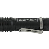 Folomov 18650S LED Flashlight - Nichia 219D - 900 Lumens - Includes 1 x 3.7V 2600mAh 18650 - Black