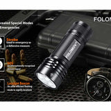 Folomov 26650S LED Flashlight - 5 x CREE XP-G2 - 2000 Lumens - Includes 1 x 3.7V 5000mAh 26650