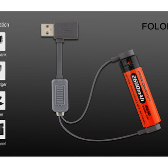 Folomov A1 USB Charging Cable with Powerbank Function