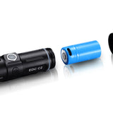 Folomov EDC-C2 LED Flashlight - Nichia E21A - 400 Lumens - Includes 1 x 3.7V 14300