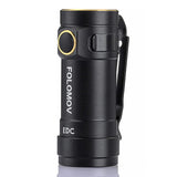 Folomov EDC-C2 LED Flashlight - CREE XT-E - 525 Lumens - Includes 1 x 3.7V 14300