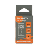 Folomov EDC-C2 LED Flashlight - CREE XT-E - 525 Lumens - Includes 1 x 3.7V 14300