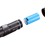 Folomov EDC-C2 LED Flashlight - Nichia E21A - 600 Lumens - Includes 1 x 3.7V 14300 - Grey