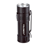 Folomov EDC-C2 LED Flashlight - Nichia E21A - 600 Lumens - Includes 1 x 3.7V 14300 - Grey