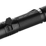 Folomov EDC C4 showing Micro-USB charge port