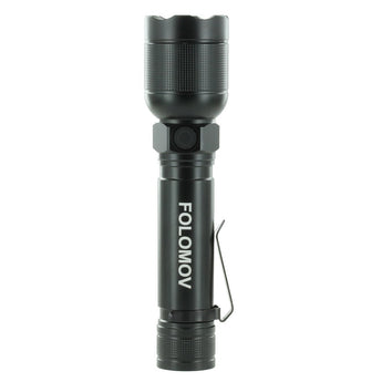 Folomov EDC H4 USB-C Rechargeable LED Flashlight - Nichia NVSW519A - 1000 Lumens - Uses Built-in 2600mAh Li-ion Battery Pack