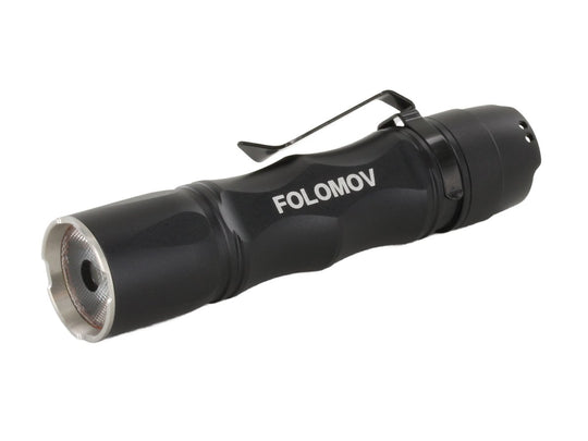 Folomov Hero LED Flashlight angled view