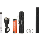 Folomov Hero LED Flashlight - CREE XHP50.2 - 2300 Lumens - Includes 1 x 18650