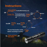 Folomov Hero LED Flashlight - CREE XHP50.2 - 2300 Lumens - Includes 1 x 18650
