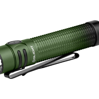 Olight Warrior Mini 3 Rechargeable LED Flashlight - 1750 Lumens - Includes 1 x 18650 - Black, Forest Gradient, Midnight Horizon, Desert Tan, or Zombie Green