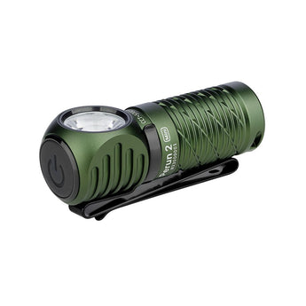 Olight Perun 2 Mini Rechargeable LED Headlamp - 1100 Lumens - Charger Included - Black, Orange, Lime Green, Blue, and Midnight Blue
