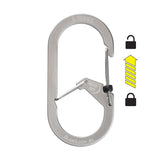 Nite Ize G-Series SlideLock #3 Dual Chamber Carabiner - Stainless Steel - (GSL3-11-R6)