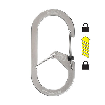 Nite Ize G-Series SlideLock #3 Dual Chamber Carabiner - Stainless Steel - (GSL3-11-R6)