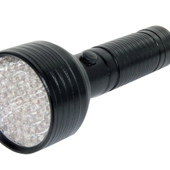 Golden Gadgets 68-LED UV Flashlight for Work, Home & Travel - Runs on 4 x AAA Batteries - Black or Silver
