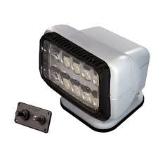 GoLight GT LED Permanent Mount Spotlight with Hardwired Dash Remote - White