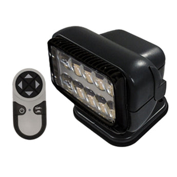 GoLight GT LED Permanent Mount Spotlight with Wireless Handheld Remote - Available in White (20004GT) or Black (20514GT)