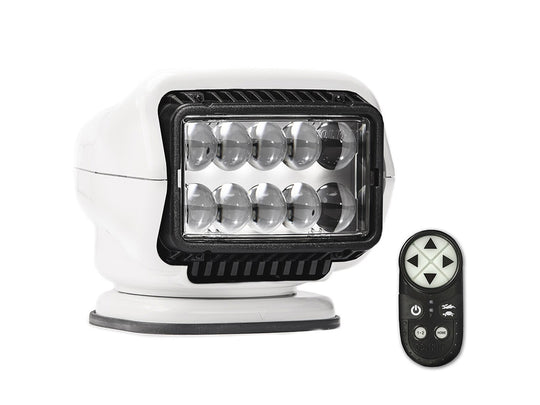 GoLight Stryker ST LED Portable Mount Spotlight with Wireless Handheld Remote and Magnetic Base - White - (30005)