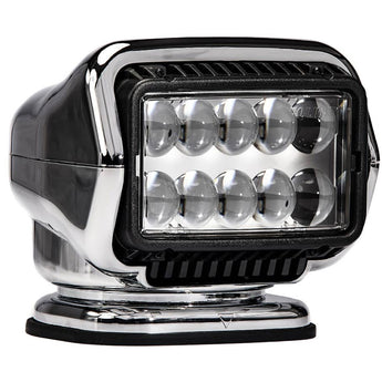 GoLight Stryker ST LED Portable Mount Spotlight with Wireless Handheld Remote and Magnetic Base - Chrome