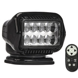 GoLight Stryker ST LED Permanent Mount Spotlight with Wireless Handheld or Hardwired Dash Mount Remote - Black, White, and Chrome with Choice of Hardwired or Wireless Remote