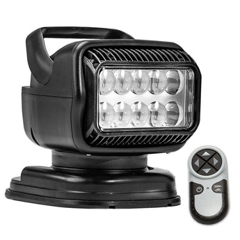 GoLight GT LED Portable Mount Spotlight with Wireless Handheld Remote and Magnetic Shoe - Available in White (79014GT) or Black (79514GT)