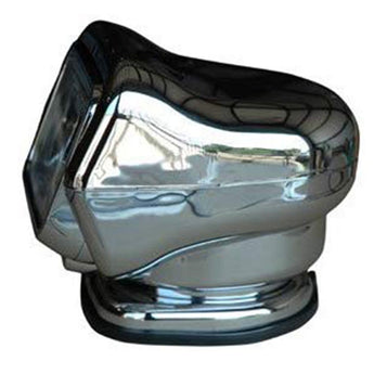 GoLight Stryker ST LED Permanent Mount Spotlight with Wireless Handheld or Hardwired Dash Mount Remote - Black, White, and Chrome with Choice of Hardwired or Wireless Remote