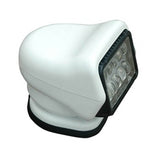 GoLight Stryker ST LED Permanent Mount Spotlight with Wireless Handheld or Hardwired Dash Mount Remote - Black, White, and Chrome with Choice of Hardwired or Wireless Remote