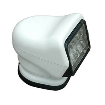 GoLight Stryker ST LED Permanent Mount Spotlight with Wireless Handheld or Hardwired Dash Mount Remote - Black, White, and Chrome with Choice of Hardwired or Wireless Remote